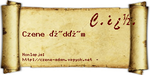 Czene Ádám névjegykártya