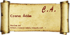 Czene Ádám névjegykártya